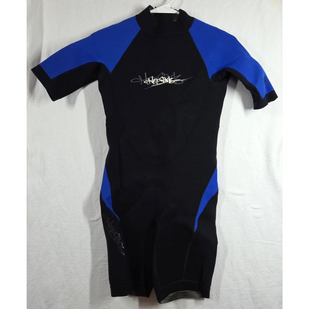 Kids HO Sports Springsuit WETSUIT 2mm ~ Size 14 Juniors Black/Blue 0425